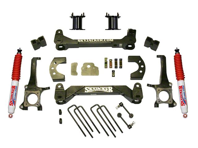 SkyJacker 4.50-Inch Front Strut Spacer Suspension Lift Kit with Hydro Shocks (07-21 Tundra, Excluding TRD Pro or Air Ride Models)