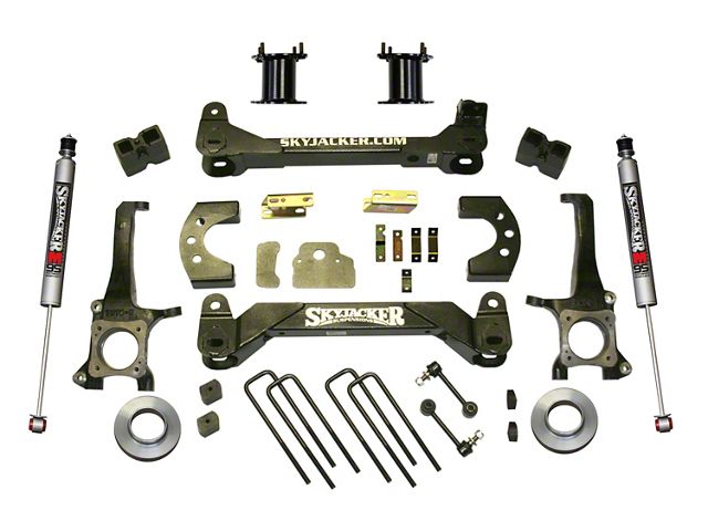 SkyJacker 6-Inch Front Strut Spacer Suspension Lift Kit with M95 Performance Shocks (07-21 Tundra, Excluding TRD Pro or Air Ride Models)