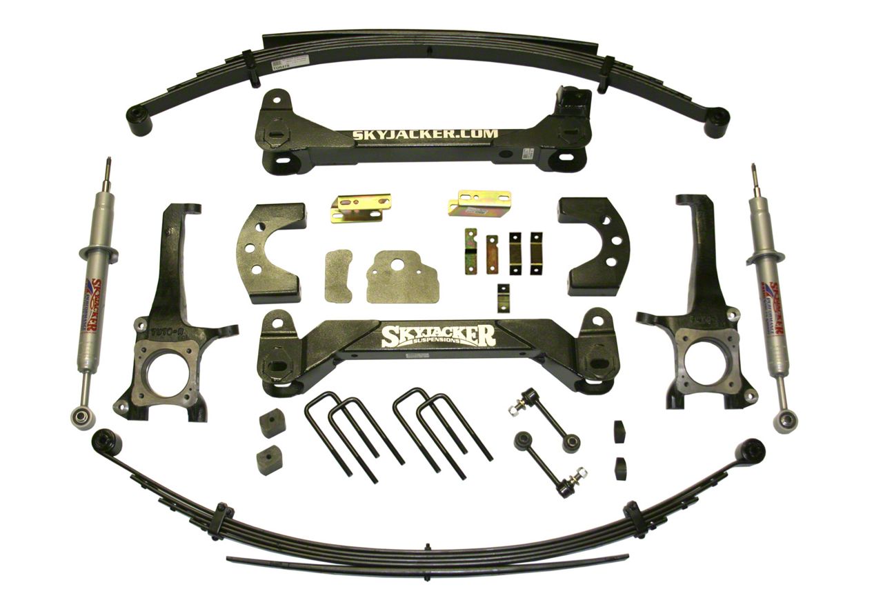 SkyJacker 6-Inch Suspension Lift Kit with Leaf Springs and Black MAX Shocks (07-21 Tundra, Excluding TRD Pro or Air Ride Models)