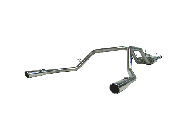 MBRP Armor Plus Dual Exhaust System with Polished Tips; Rear Exit (07-09 4.7L Tundra)