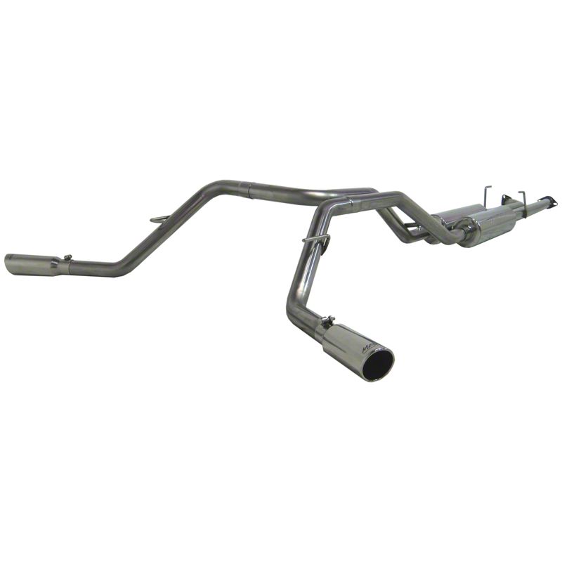 MBRP Armor Plus Dual Exhaust System with Polished Tips; Side Exit (07-08 5.7L Tundra)