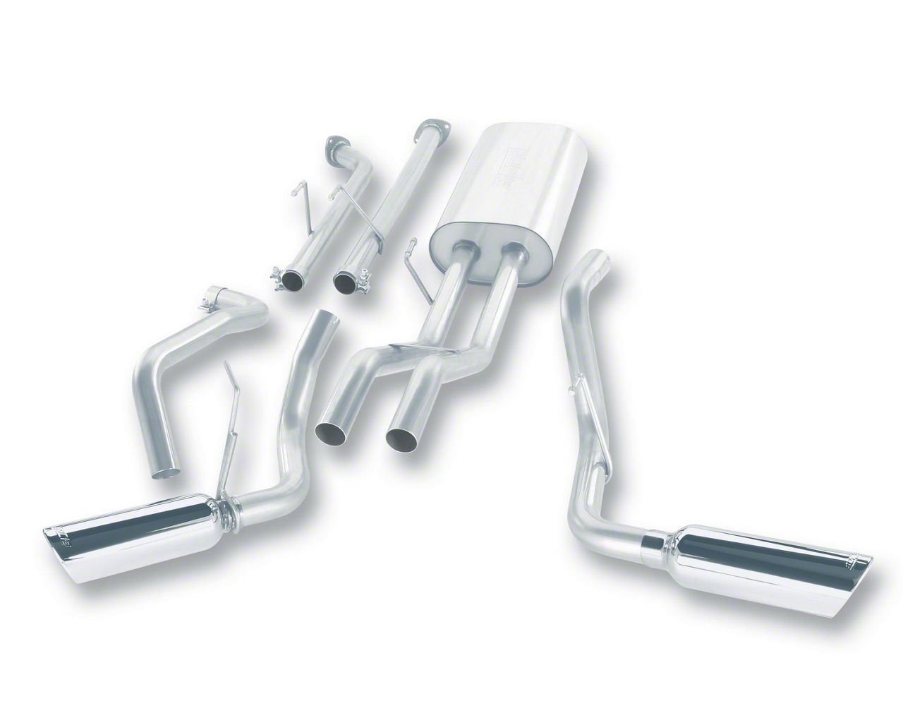 Borla Tundra Touring Dual Exhaust System w/ Polished Tips Side Exit 140238 (0708 5.7L Tundra)
