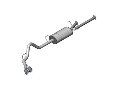 Corsa Performance Sport Single Exhaust System with Twin Polished Tips; Side Exit (07-08 5.7L Tundra)