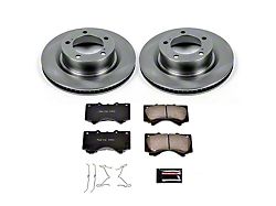 PowerStop OE Replacement 5-Lug Brake Rotor and Pad Kit; Front (07-21 Tundra)