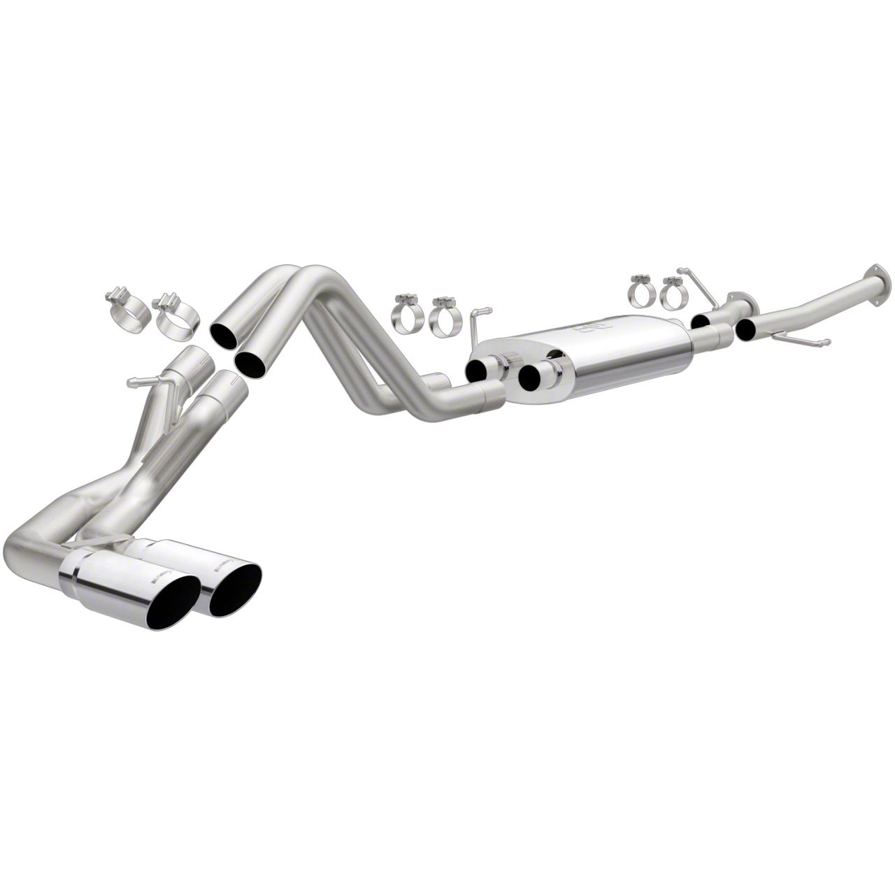 Magnaflow Tundra Street Series Dual Exhaust System; Same Side Exit ...