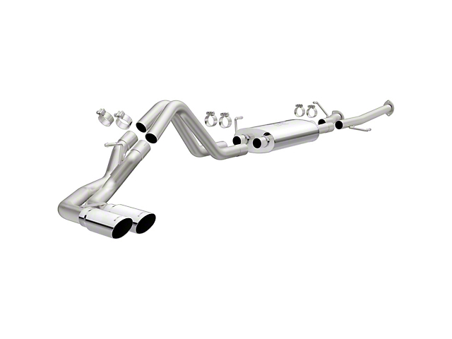 Magnaflow Street Series Dual Exhaust System with Polished Tips; Same Side Exit (14-21 5.7L Tundra)