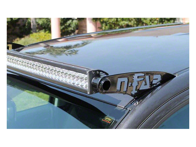 N-Fab 50 Series LED Light Bar Roof Top Light Bar Mount; Gloss Black (07-21 Tundra)