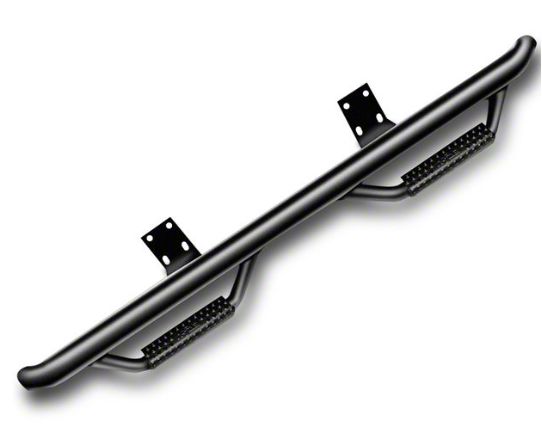 N-Fab Cab Length Nerf Side Step Bars; Textured Black (07-21 Tundra Double Cab)
