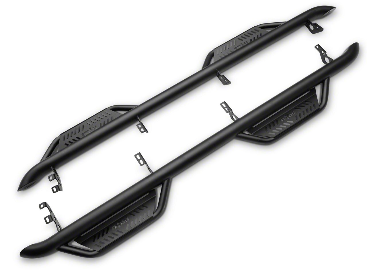 N-Fab Tundra Cab Length Podium Nerf Side Step Bars - Textured Black ...