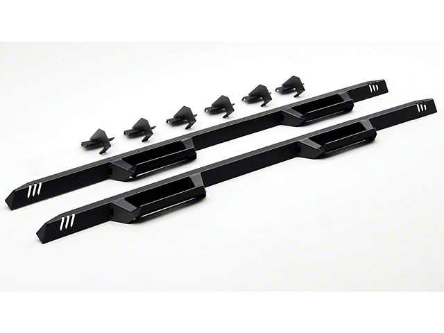 N-Fab EpYx Cab Length Nerf Side Step Bars; Textured Black (07-21 Tundra Double Cab)