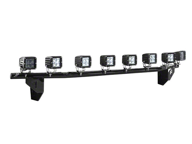 N-Fab Front Light Mount Bar with Multi-Mount; Textured Black (07-13 Tundra)