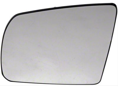 Door Mirror Glass; Plastic Backed; Left; Without Heat (07-17 Tundra)