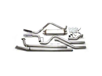 JBA Dual Exhaust System with Chrome Tips; Side Exit (10-19 4.6L Tundra)