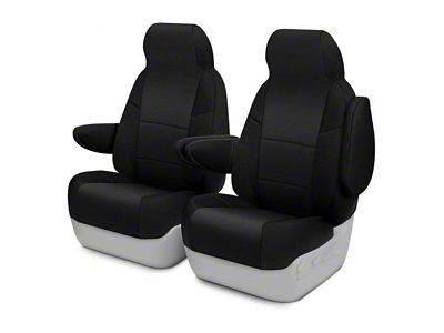 ModaCustom Wetsuit Front Seat Covers; Black (07-21 Tundra CrewMax w/ Bucket Seats)