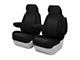 ModaCustom Wetsuit Front Seat Covers; Black (07-21 Tundra Regular Cab w/ Bucket Seats)