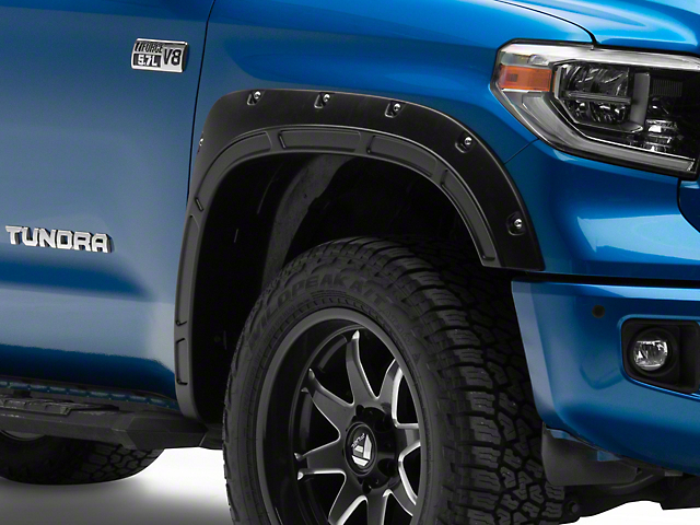 Rough Country Defender Fender Flares; OE Black (14-21 Tundra)