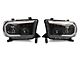 Raxiom Axial Series Headlights with Sequential LED Bar; Black Housing; Clear Lens (07-13 Tundra w/o Level Adjuster)
