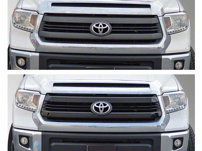 Upper Grille Overlay; Gloss Black (14-17 Tundra SR, SR5)