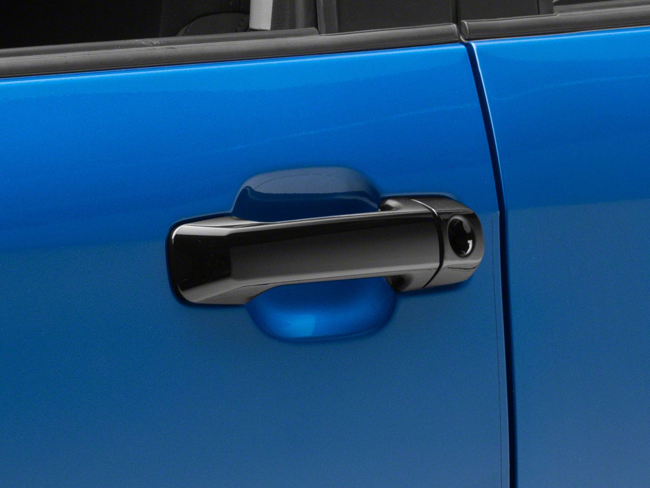 Tundra Door Handle Covers; Gloss Black (0721 Tundra Double Cab