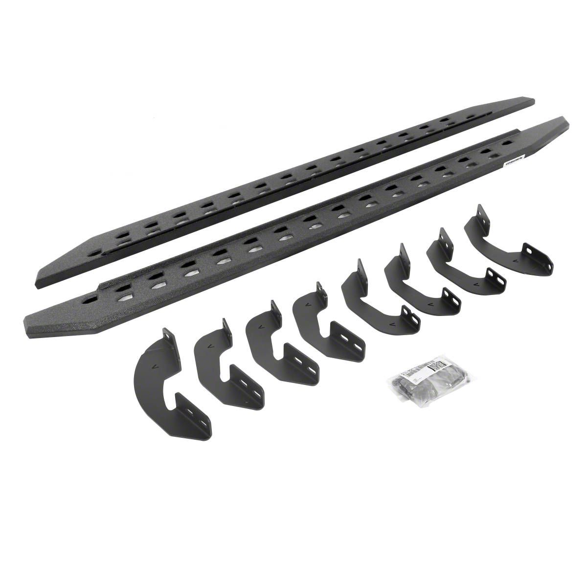 RB20 Slim Running Boards; Protective Bedliner Coating (07-21 Tundra CrewMax)