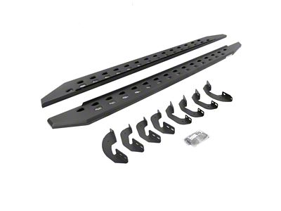 RB20 Slim Running Boards; Textured Black (07-21 Tundra Double Cab)