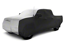 Coverking Satin Stretch Indoor Car Cover; Black/Pearl White (07-13 Tundra CrewMax w/ Non-Towing Mirrors)