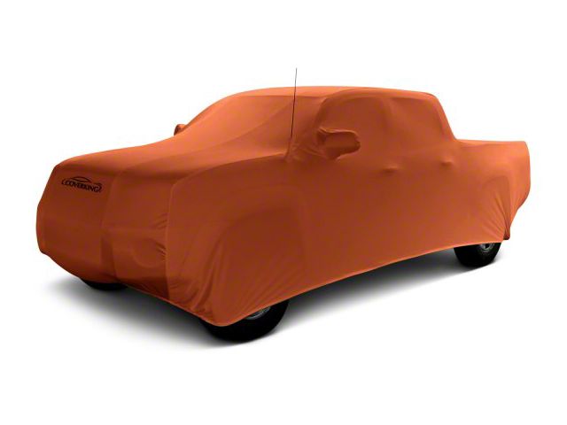 Coverking Satin Stretch Indoor Car Cover; Inferno Orange (14-21 Tundra CrewMax w/ Non-Towing Mirrors)