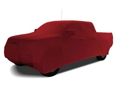 Coverking Satin Stretch Indoor Car Cover; Pure Red (14-21 Tundra CrewMax w/ Non-Towing Mirrors)