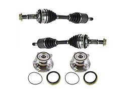 Front CV Axle Shafts and Hub Assembly Set (07-18 4WD Tundra)