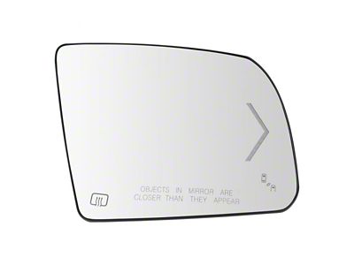 Heated Turn Signal Blind Spot Detection Convex Mirror Glass; Passenger Side (14-18 Tundra)