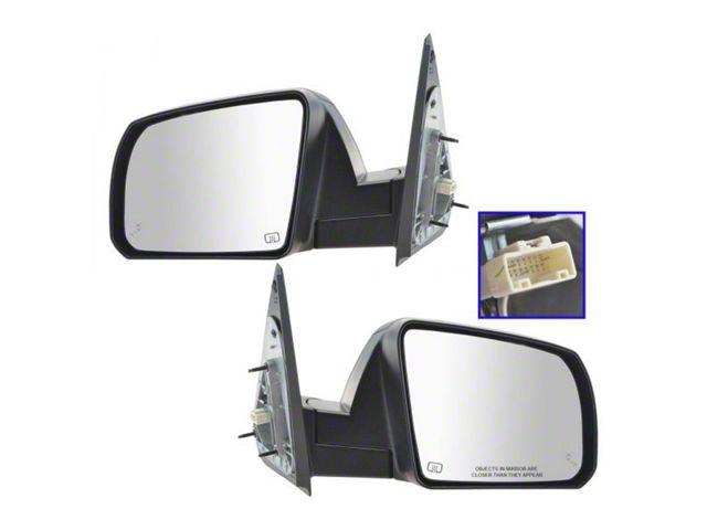 Powered Heated Mirrors with Blind Spot Detection; Paint to Match Black (14-17 Tundra)