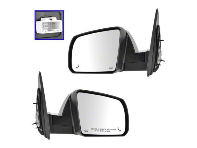 Powered Heated Mirrors with Blind Spot Detection; Chrome (14-21 Tundra)