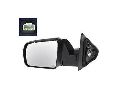Powered Heated Mirror; Paint to Match Black; Driver Side (07-13 Tundra)