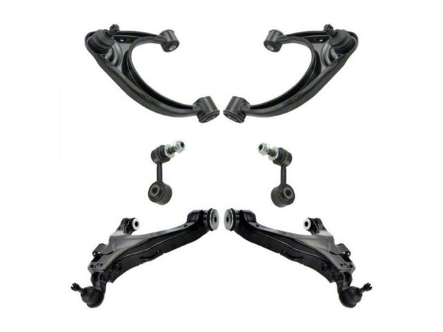 Front Upper and Lower Control Arms with Ball Joints and Sway Bar Links (07-21 Tundra)