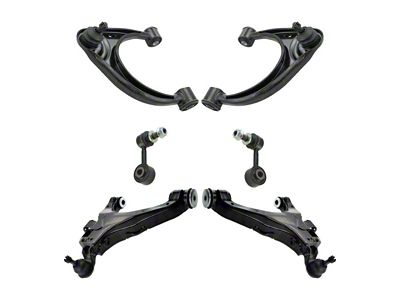 Front Upper and Lower Control Arms with Ball Joints and Sway Bar Links (07-21 Tundra)