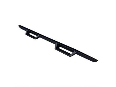Drop Down Side Step Bars; Matte Black (07-21 Tundra Double Cab)