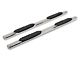 Barricade 5-Inch Oval Straight End Side Step Bars; Stainless Steel (22-24 Tundra CrewMax)