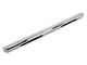 Barricade 5-Inch Oval Straight End Side Step Bars; Stainless Steel (22-24 Tundra CrewMax)