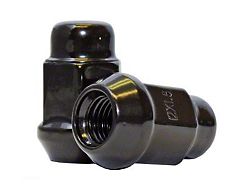 Black Acorn Lug Nut Kit; 12mm x 1.5; Set of 24 (2022 Tundra)