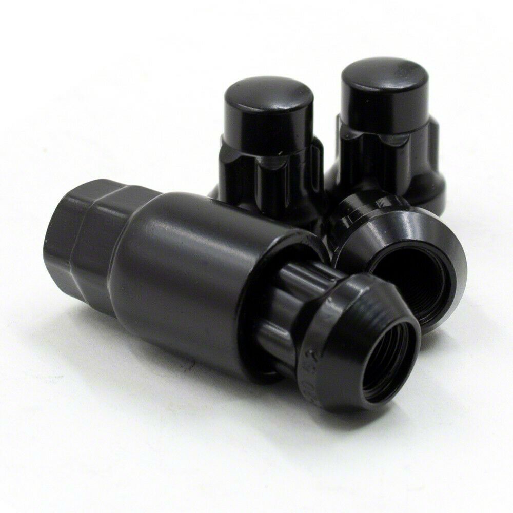 Locks with Key for Black Acorn Lug Nuts; 12mm x 1.5 (22-23 Tundra)