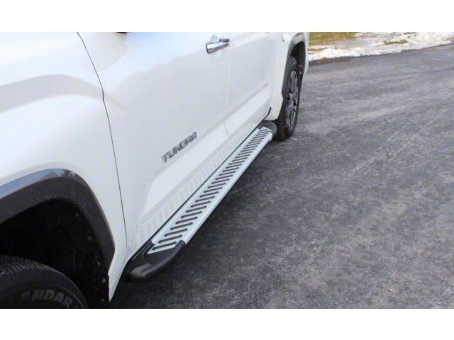 Romik RAL-T DRP Running Boards; Silver (22-24 Tundra CrewMax)