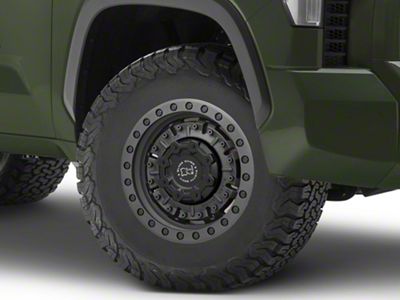 Black Rhino Abrams Textured Matte Gunmetal 6-Lug Wheel; 17x8.5; 0mm Offset (22-24 Tundra)