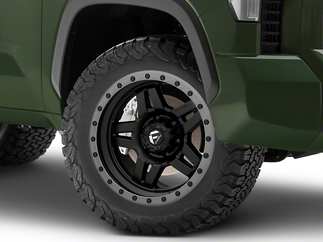 Fuel Wheels Anza Matte Black with Anthracite Ring 6-Lug Wheel; 20x9; 20mm Offset (22-23 Tundra)