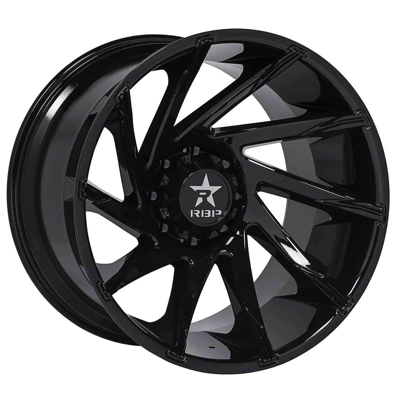 RBP 77R Spike Gloss Black 5-Lug Wheel; 18x9; 10mm Offset (14-21 Tundra)
