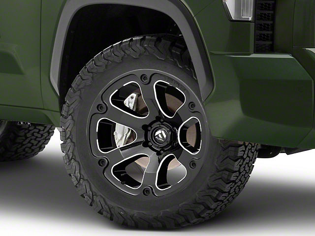 Fuel Wheels Beast Gloss Black Milled 6-Lug Wheel; 20x10; -18mm Offset (22-23 Tundra)