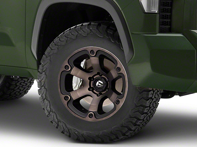 Fuel Wheels Beast Matte Black Machined with Dark Tint 6-Lug Wheel; 18x9; 1mm Offset (22-23 Tundra)