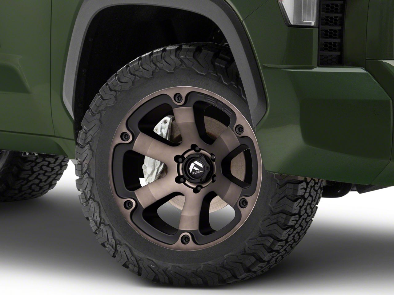 Fuel Wheels Beast Matte Black Machined with Dark Tint 6-Lug Wheel; 20x10; -18mm Offset (22-23 Tundra)