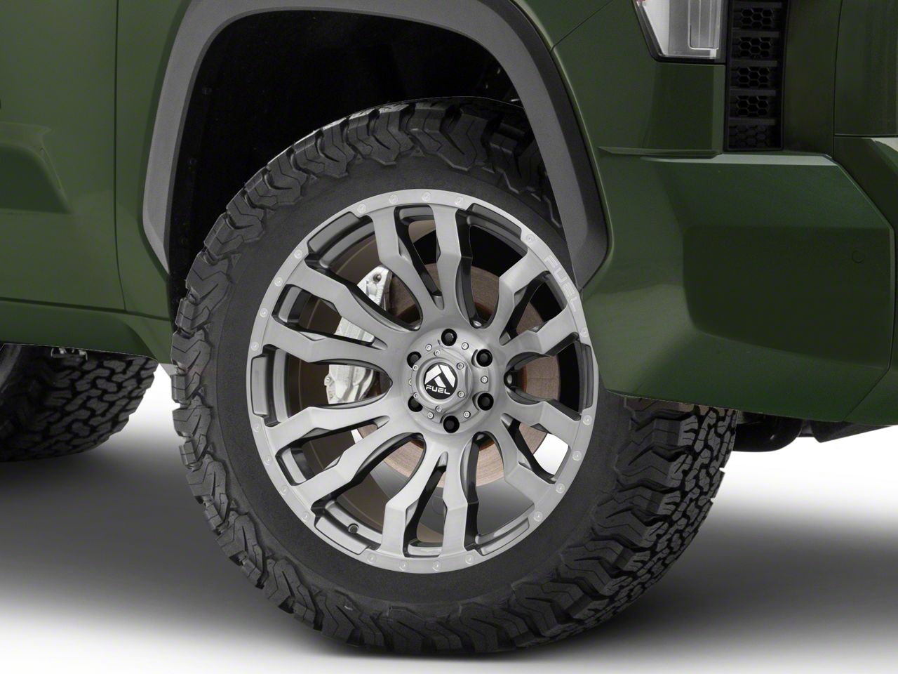 Fuel Wheels Tundra Blitz Platinum Brushed Gunmetal 6Lug Wheel; 20x10; 18mm Offset D69320008447
