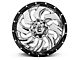 Fuel Wheels Cleaver Chrome with Gloss Black 6-Lug Wheel; 22x10; -13mm Offset (22-24 Tundra)