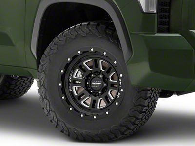 Mayhem Wheels Combat Gloss Black Milled 6-Lug Wheel; 18x9; 18mm Offset (22-24 Tundra)